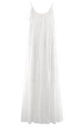 Lenny Front Tie Top - White